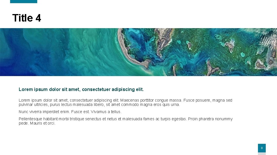 Title 4 Lorem ipsum dolor sit amet, consectetuer adipiscing elit. Maecenas porttitor congue massa.
