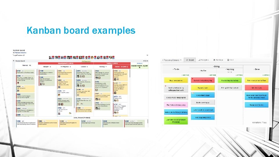 Kanban board examples 