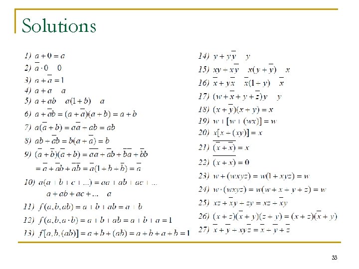 Solutions 33 