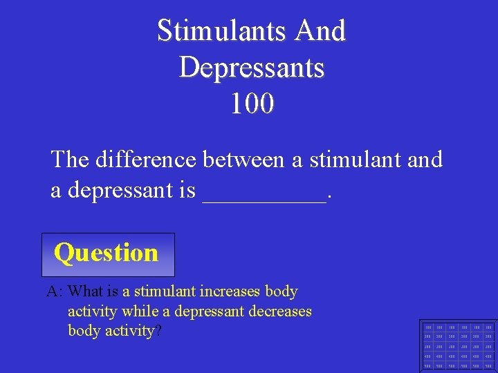 Stimulants And Depressants 100 The difference between a stimulant and a depressant is _____.