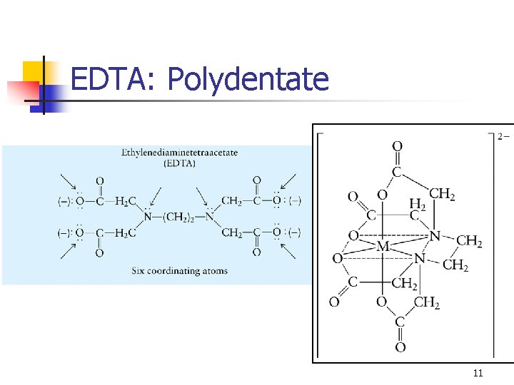 EDTA: Polydentate 11 