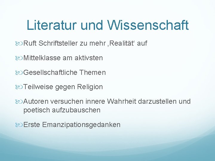 Literatur und Wissenschaft Ruft Schriftsteller zu mehr ‚Realität‘ auf Mittelklasse am aktivsten Gesellschaftliche Themen