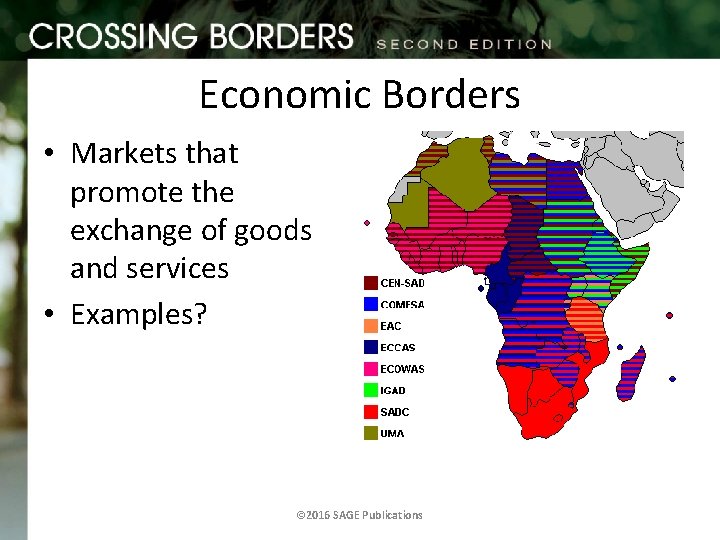 Economic Borders • Markets that promote the exchange of goods and services • Examples?