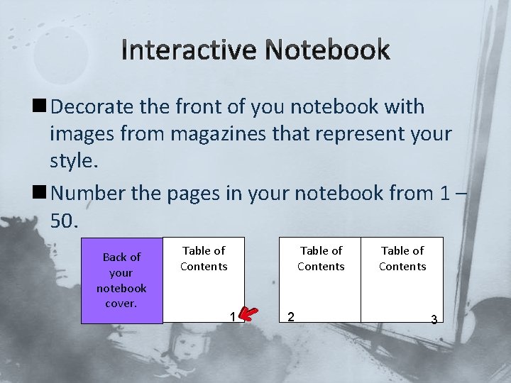 Interactive Notebook n Decorate the front of you notebook with images from magazines that