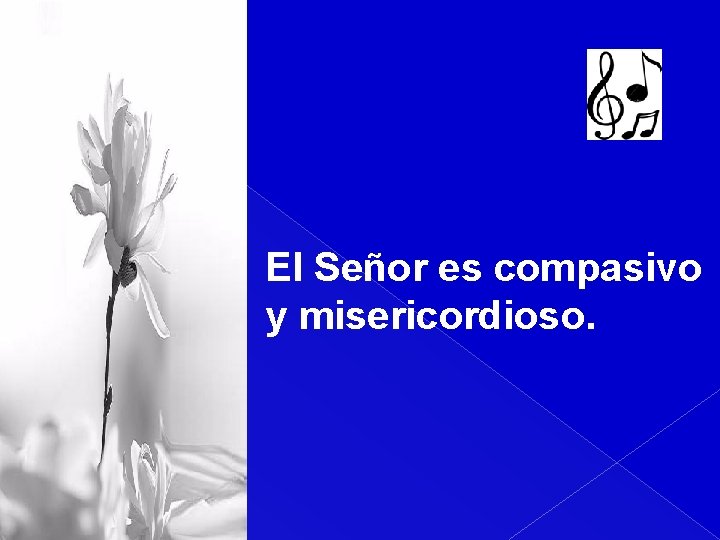 El Señor es compasivo y misericordioso. 
