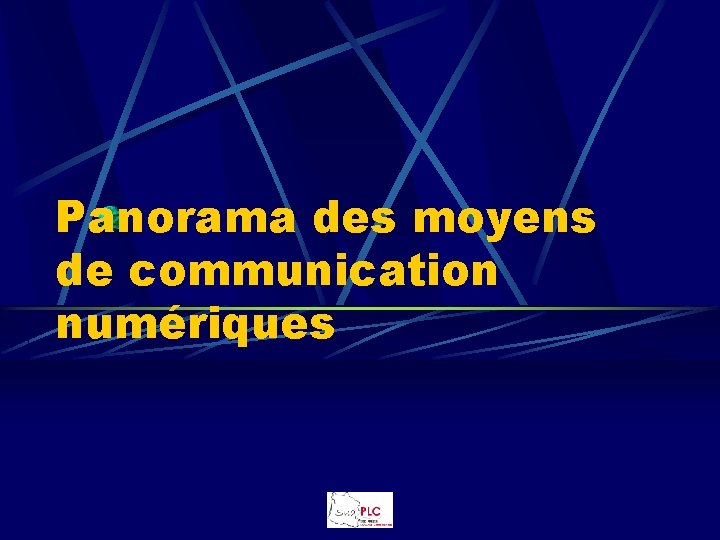 Panorama des moyens de communication numériques 