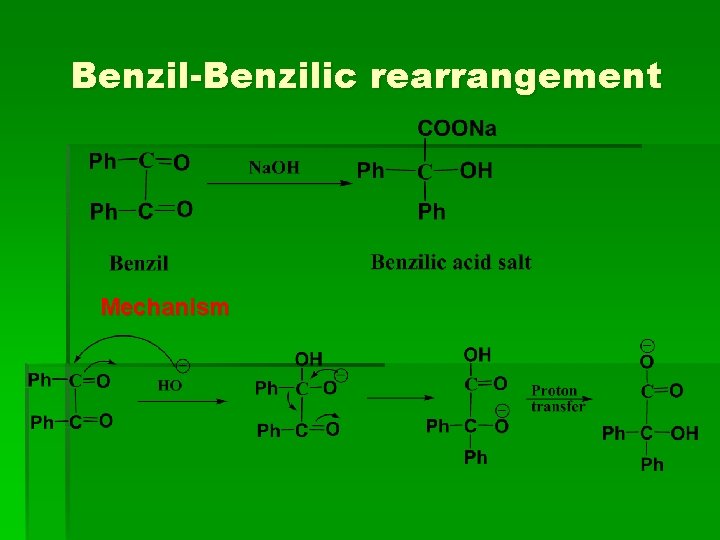 Benzil-Benzilic rearrangement Mechanism 