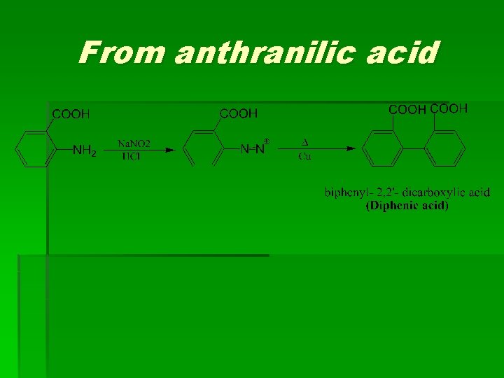 From anthranilic acid From anthranilic acid
