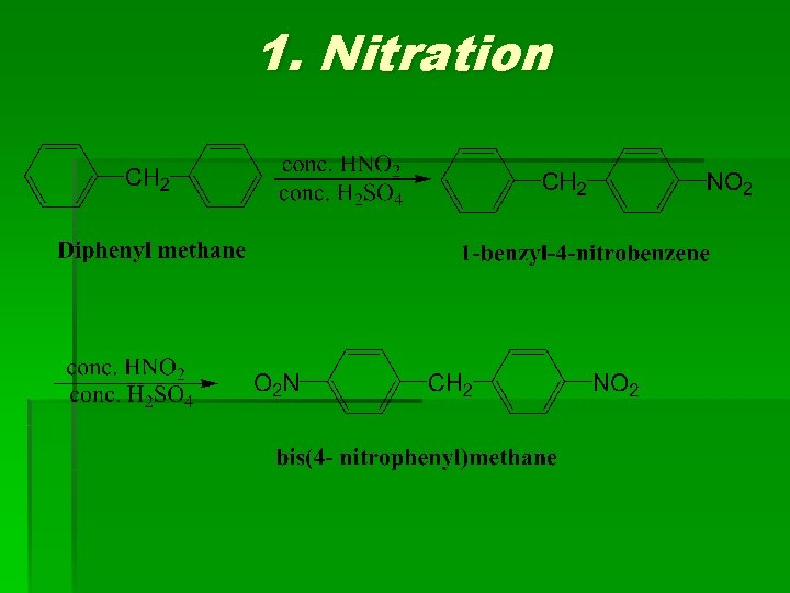 1. Nitration 1. Nitration