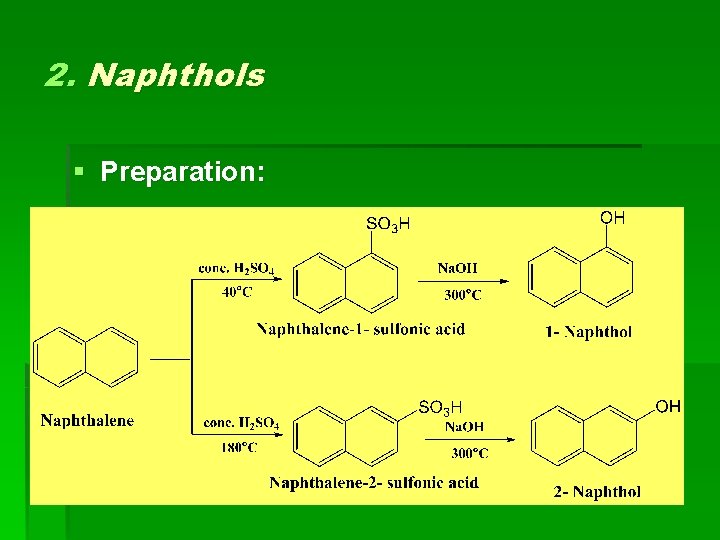 2. Naphthols § Preparation: 2. Naphthols § Preparation: