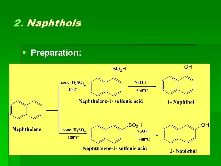 2. Naphthols § Preparation: 