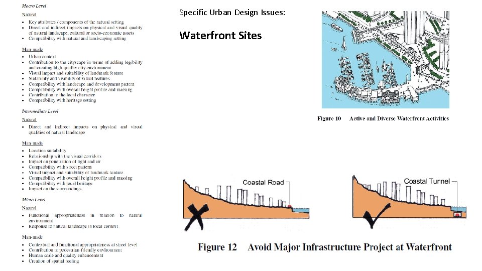 Specific Urban Design Issues: Waterfront Sites 