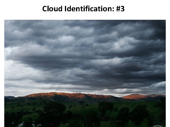 Cloud Identification: #3 