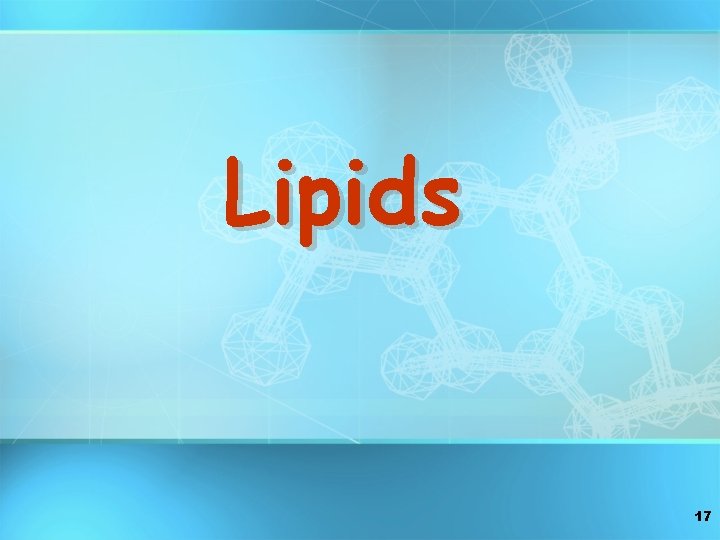 Lipids 17 