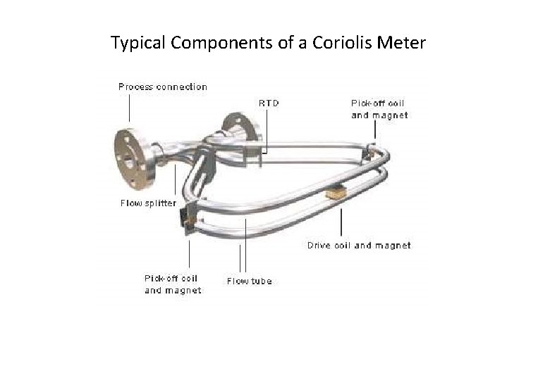 Typical Components of a Coriolis Meter 