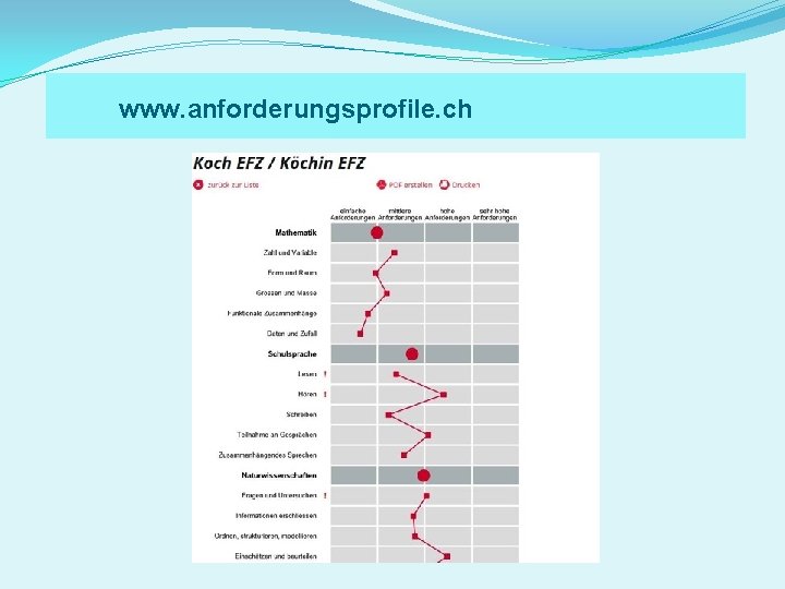 www. anforderungsprofile. ch 