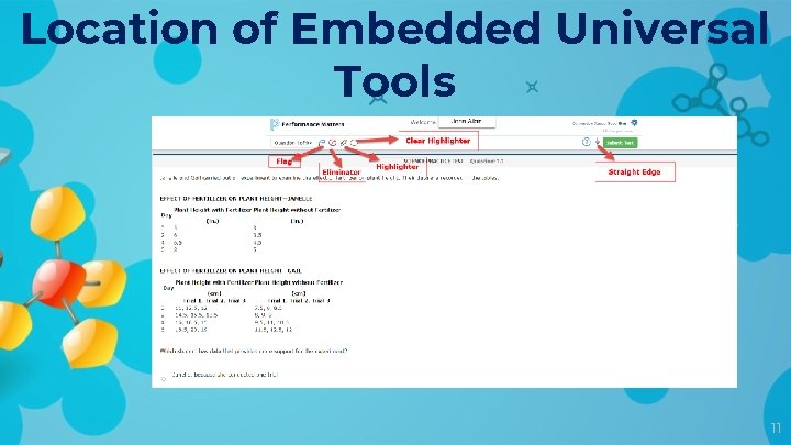 Location of Embedded Universal Tools 11 