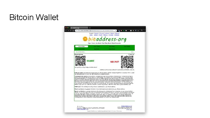 Bitcoin Wallet 