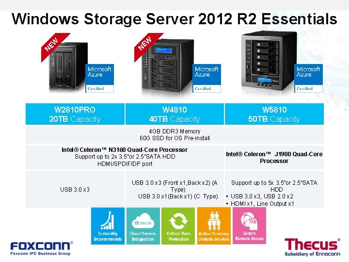 Windows Storage Server 2012 R 2 Essentials W E N W NE W 2810