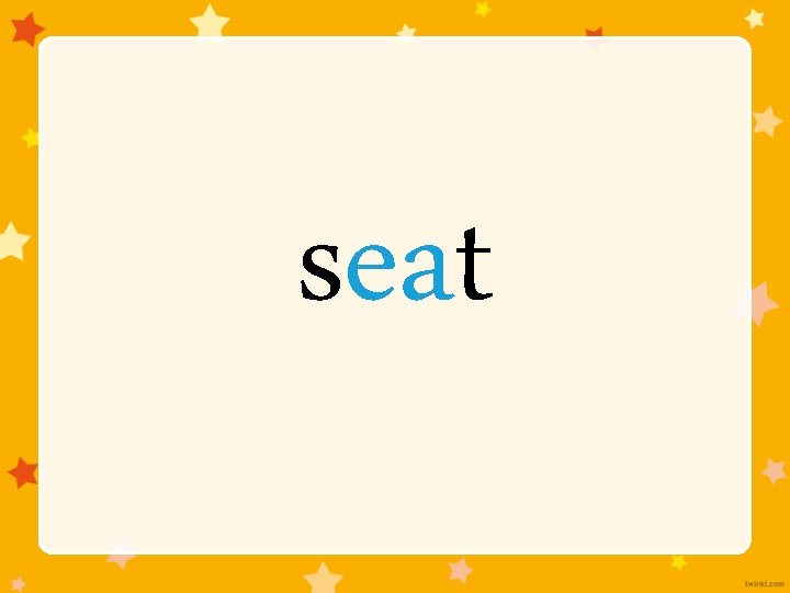 seat 