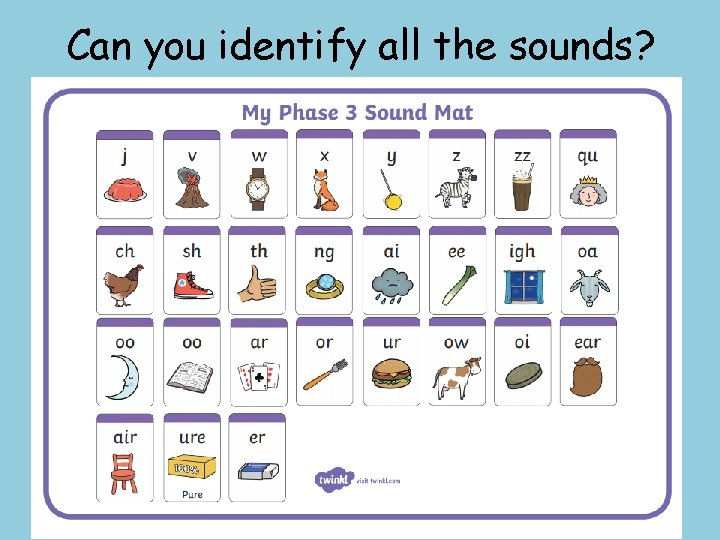 Can you identify all the sounds? 