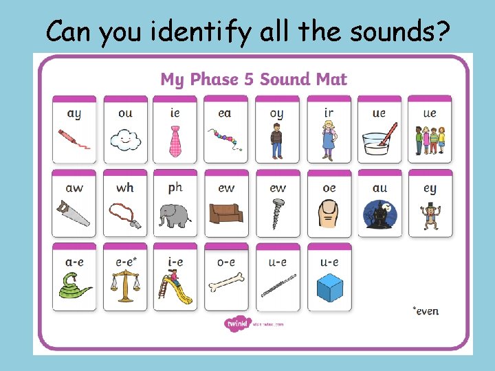 Can you identify all the sounds? 