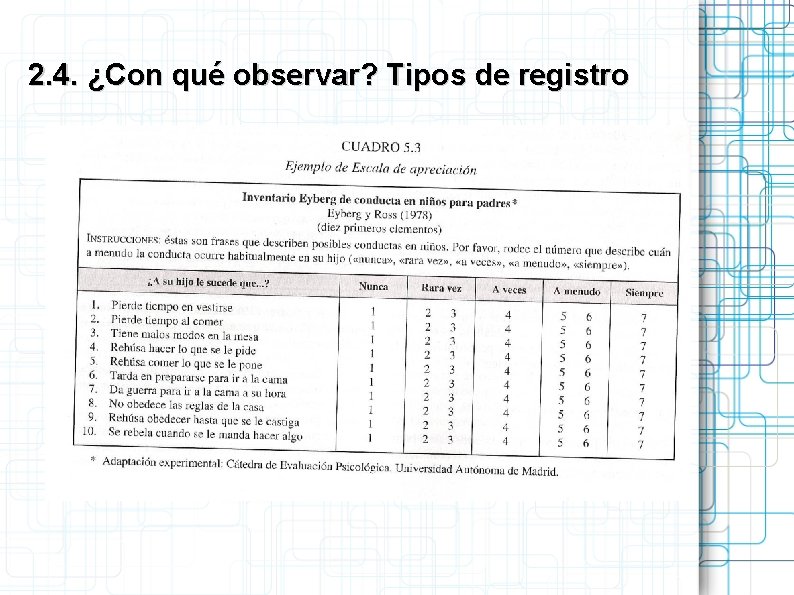 2. 4. ¿Con qué observar? Tipos de registro 