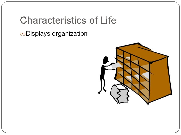 Characteristics of Life Displays organization 