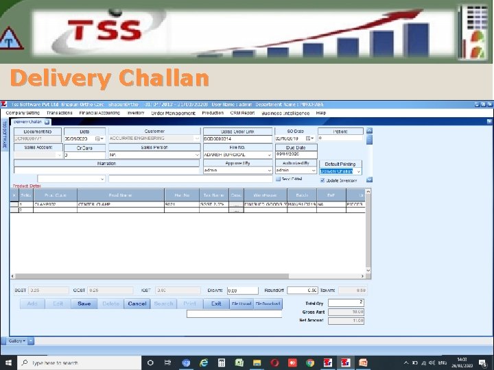 Delivery Challan 