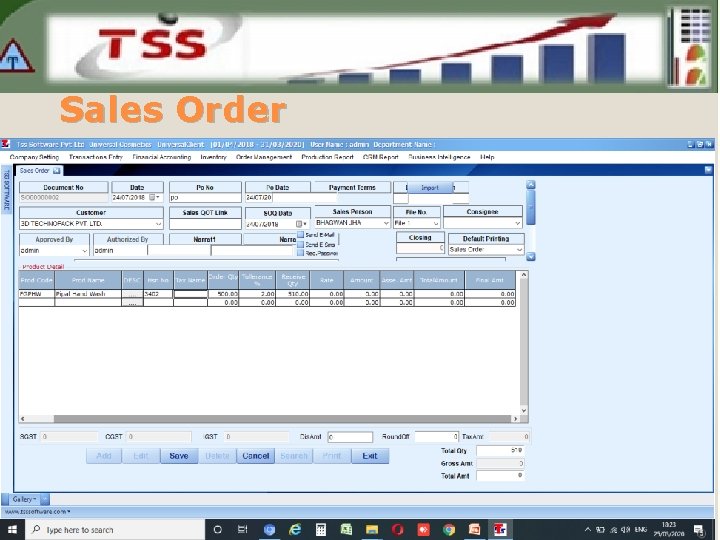 Sales Order 