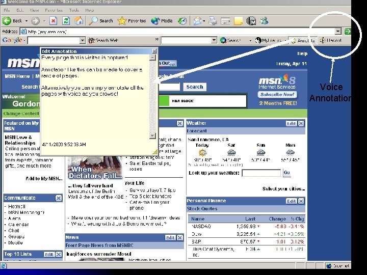 Annotation like this… Voice Annotation 