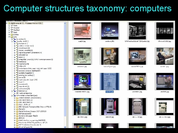 Computer structures taxonomy: computers 