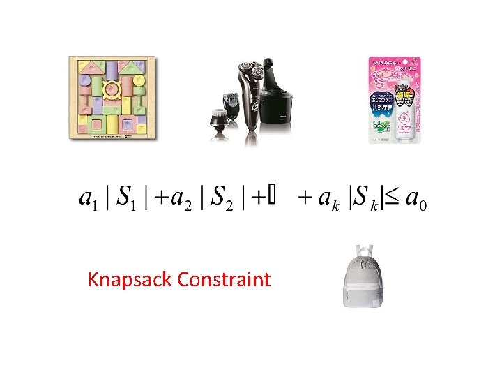 Knapsack Constraint 