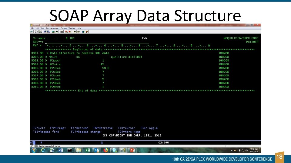 SOAP Array Data Structure 18 SOAP Array Data Structure 18