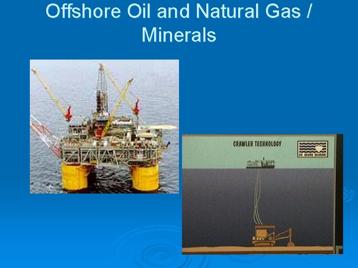 Offshore Oil and Natural Gas / Minerals 