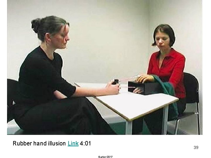Rubber hand illusion Link 4: 01 39 Garber 2017 