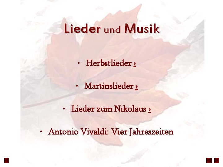 Lieder und Musik • Herbstlieder › • Martinslieder › • Lieder zum Nikolaus ›