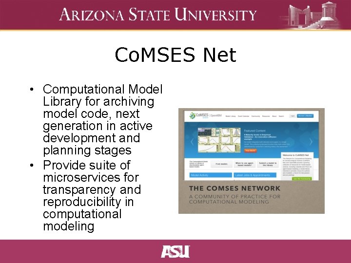 Co. MSES Net • Computational Model Library for archiving model code, next generation in