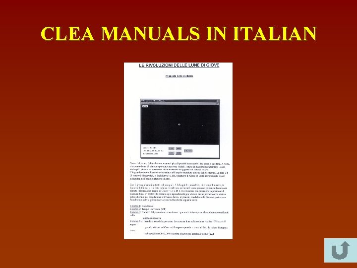 CLEA MANUALS IN ITALIAN 