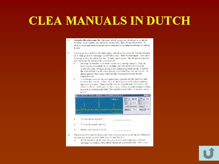 CLEA MANUALS IN DUTCH 