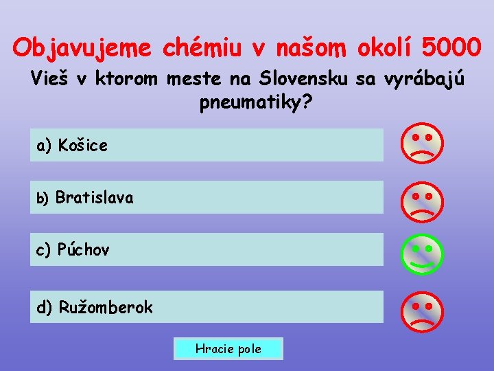 Objavujeme chémiu v našom okolí 5000 Vieš v ktorom meste na Slovensku sa vyrábajú