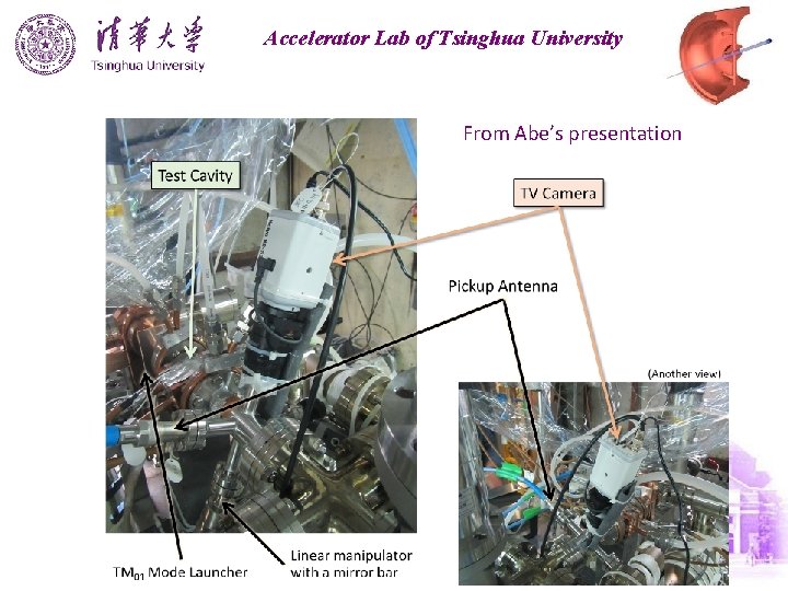 Accelerator Lab of Tsinghua University From Abe’s presentation 