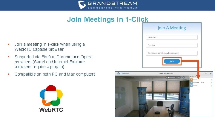 Join Meetings in 1 -Click § Join a meeting in 1 -click when using