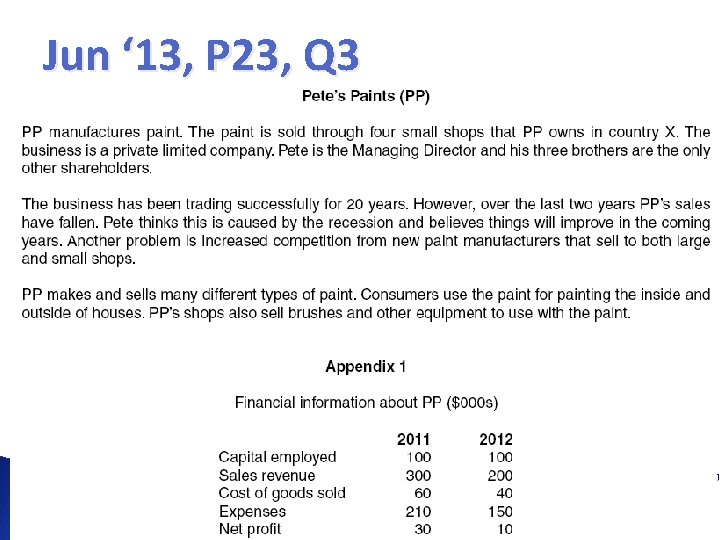 Jun ‘ 13, P 23, Q 3 