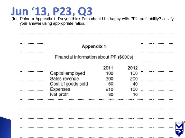 Jun ‘ 13, P 23, Q 3 