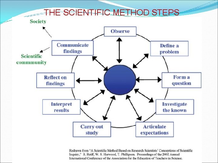THE SCIENTIFIC METHOD STEPS 