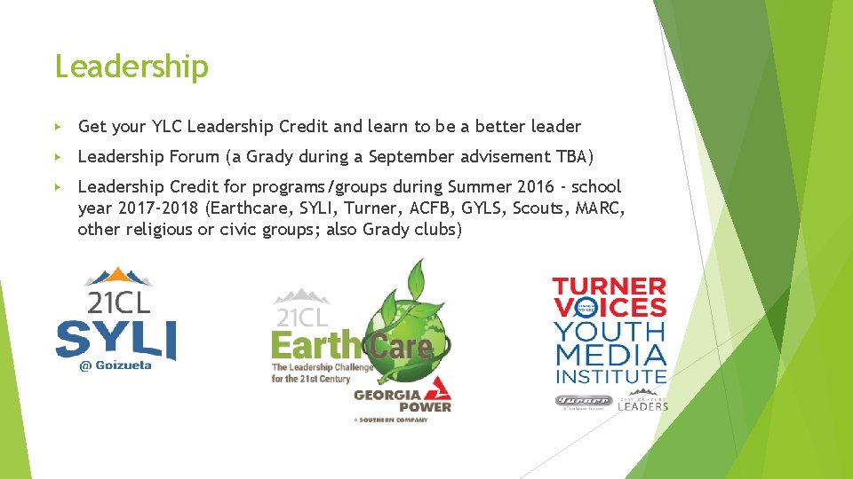 Leadership ▶ Get your YLC Leadership Credit and learn to be a better leader