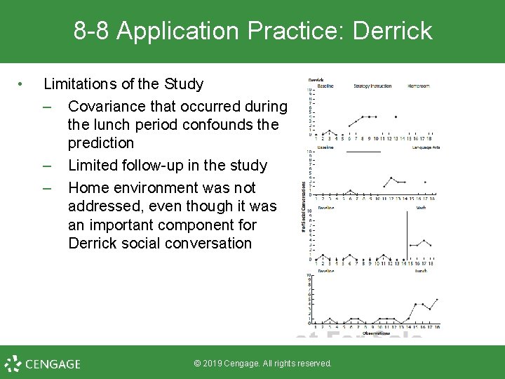 8 -8 Application Practice: Derrick • Limitations of the Study – Covariance that occurred