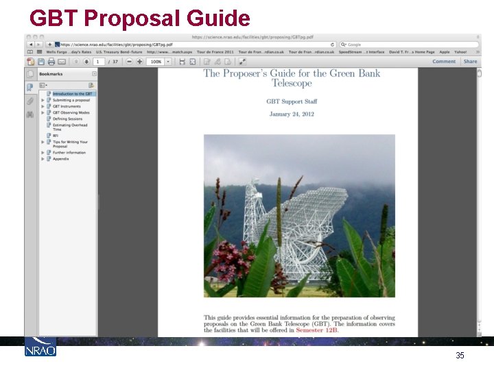 GBT Proposal Guide 35 