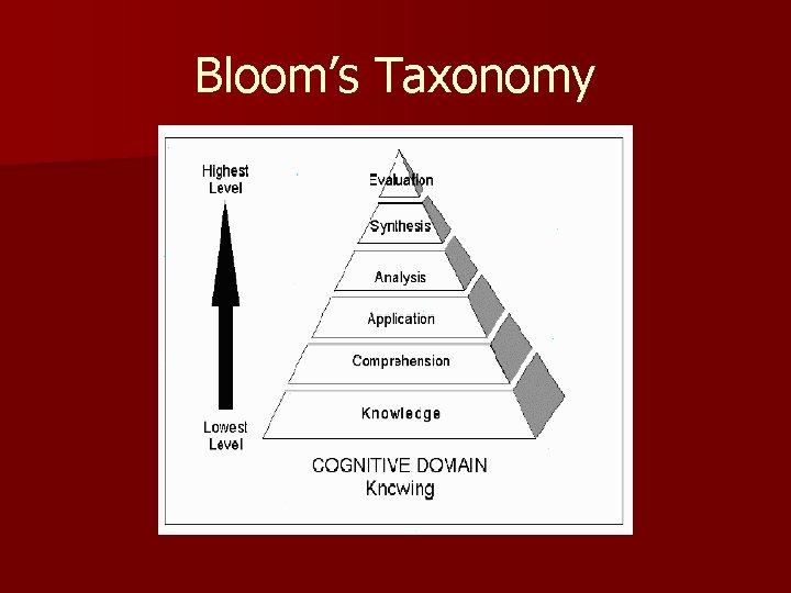 Bloom’s Taxonomy 